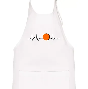 Kuchyňská zástěra Ekg Hokejbal - Dětská zástěra na vaření - Univerzální velikost ( Bílá )