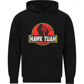 Pánská mikina Pánská mikina Jurský Hawk Tuah (Velikost: 5XL, Barva: Černá)