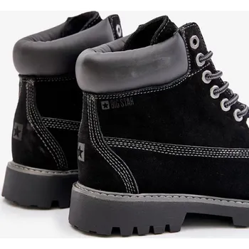 Dámská obuv Semišové Zateplené Pánské Trappery Big Star HI-POLY SYSTEM Černé 41