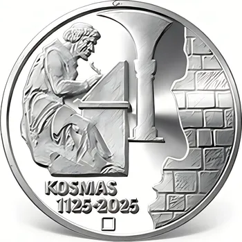 Stříbrná pamětní mince 200 Kč – první český kronikář a zakladatel dějepisectví