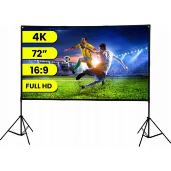 Projekční plátno Extralink skládací projekční plátno 72 Psf-72 | Skládací projekční plátno | 16:9, 160 x 90 cm, bílá