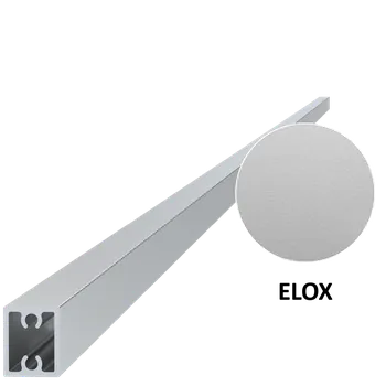 Zábradlí Eloxovaný profil na výplň 20x16x6000 mm, materiál 6463, T6, hliník s eloxovanou vrstvou 15 mikronů, barva stříbrná, cena za KUS