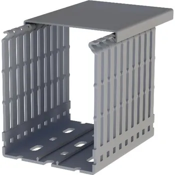 kabelová chránička ELEKTRO BEČOV Kanál EWD 80x100 rozv.vč.víka šedý K502080