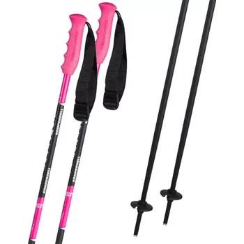 Sjezdová hůlka Hůlky Komperdell CHAMP PINK Junior - Alice 2024/25 95 černá/růžová