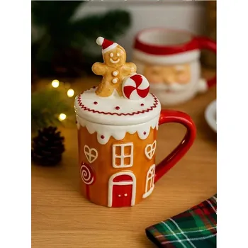 Sinsay - Hrnek s motivem perníkové chaloupky - vícebarevná - 188GE-MLC - 188GE-MLC-ONE