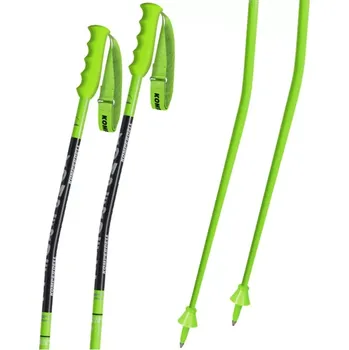 Sjezdová hůlka Hůlky Komperdell Nationalteam Super G Worldcup Alu 19 mm 2025/26 115 zelená/černá