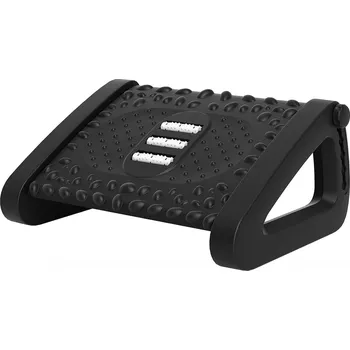 Podložka pod nohu Výškově nastavitelná podnožka pod stůl | černá