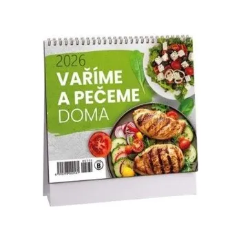 Kalendář Vaříme a pečeme doma mini 2026 - stolní kalendář