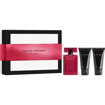 Kosmetická sada Narciso Rodriguez For Her Intense dárková sada (parfémová voda 50 ml + tělové mléko 50 ml + sprchový gel 50 ml) dámská