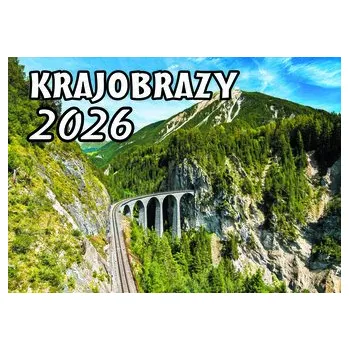 Kalendář Kalendarz ścienny rodzinny 2026 Krajobrazy