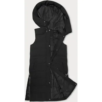 Dámská vesta Černá péřová vesta s kapucí J.STYLE, odstíny černé XL (42) i392_22315-53