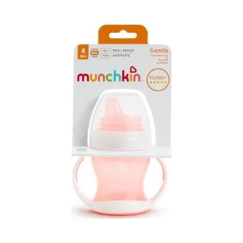 dětská jídelní sada Munchkin - Hrneček pro první doušky 118 ml - růžový