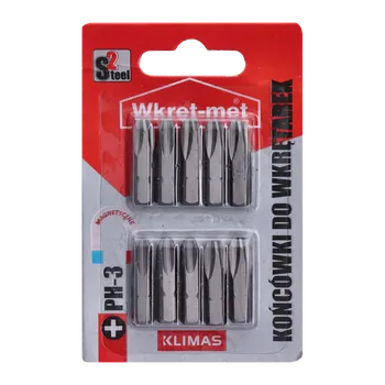 Bit 10 dílny blister bitů PH3, délka 25mm