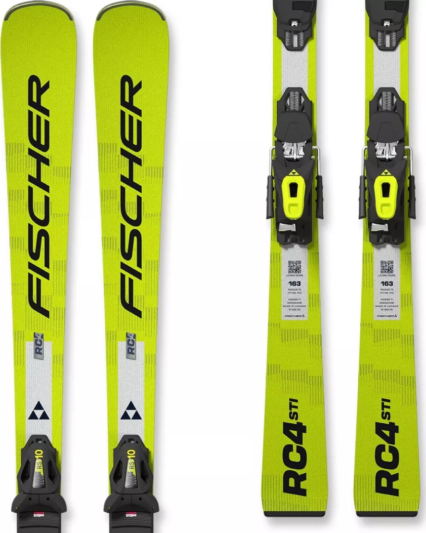 Lyže Fischer RC4 STI TPR + RS 10 PR 25/26 163 žlutá