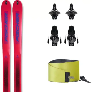 Sjezdové lyže Lyže Fischer TRANSALP 86 CARBON WS + TOUR CLASSIC ST BRAKE 92 + pásy 22/23 162 červená/modrá
