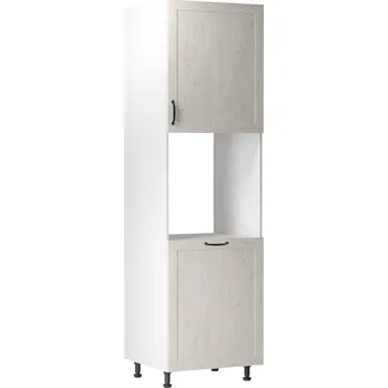 Kuchyňská linka Potravinová skříňka, bílá/sosna skandinávská, pravá, ROYAL D60P