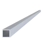 Hliníkový jekl 25x25x2 mm, délka 6000 mm, materiál EN AW-6060 T66, přírodní hliník bez povrchové úpravy, cena za KUS