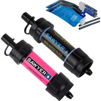 Filtrace vody Vodní cestovní filtry Sawyer MINI, 2-Pack (černý a růžový)
