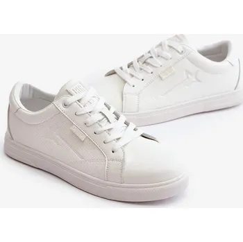 Sada pánského spodního prádla Pánské Tenisky Z Eko Kůže Big Star Hi-Poly System Bílé 44