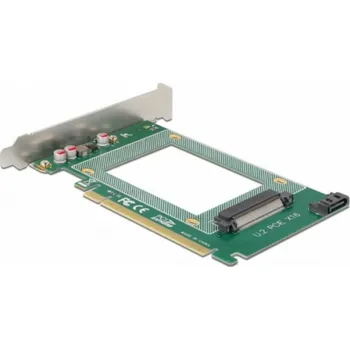 DeLOCK PCI Express x16 karta na 1 x interní U.2 NVMe SFF-8639, karta rozhraní