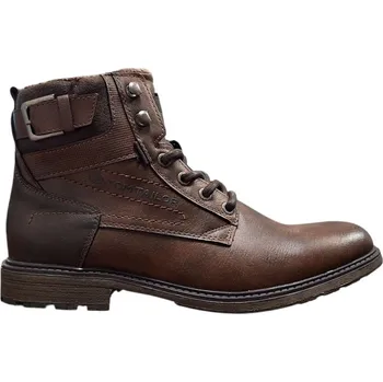 Pánská zimní obuv Tom Tailor 6380410006 Pánské zimní kotníkové boty hnědé 42