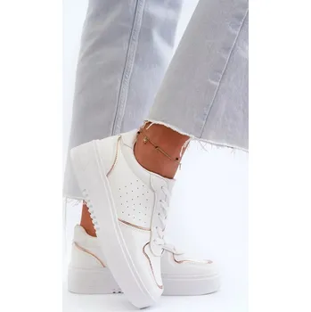 Dámské tenisky Dámské Tenisky na platformě Bílé Tessama 40