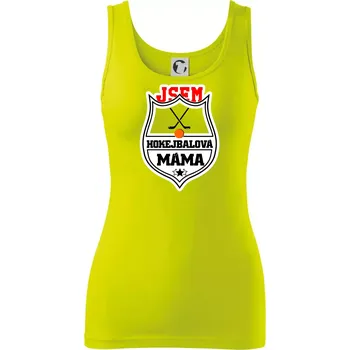 Jsem hokejbalová máma - Dámské tílko - S ( Limetková )