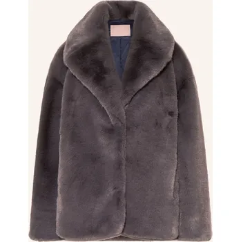 Dámský kabát Ted Baker Dámská Bunda Z Umělé Kožešiny Fiela, černošedá, 40