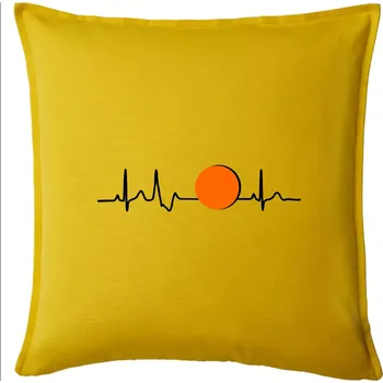 Polštář Ekg Hokejbal - Polštář 50x50 - 50x50 - Včetně výplně ( Žlutá )