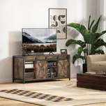 Rustikální TV stolek 120 x 40 x 54 cm | hnědý