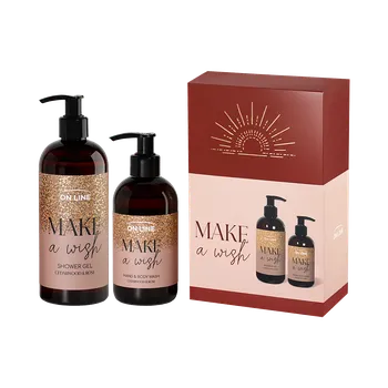 Sprchový gel On Line Make Me a Wish sada: mýdlo, 240 ml + sprchový gel, 400 ml