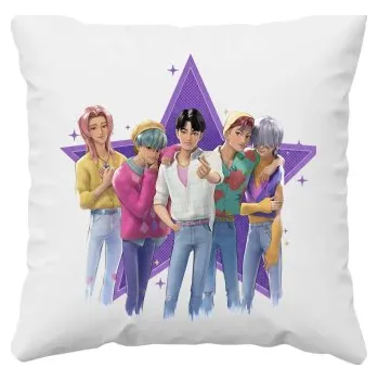 Žertovný předmět Saja boys - polštář s potiskem pro fanoušky huntrix kpop demon hunters- Tričkový.cz