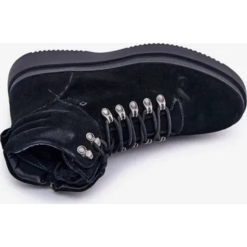 Pánská treková obuv Semišové pánské zateplené trapery Big Star OO174187 černé 45
