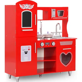 Dětská kuchyňka zahrada-XL Dětská kuchyňka MDF 84 x 31 x 89 cm červená 80253