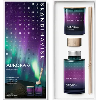 Svíčka Skandinavisk AURORA - dárkový set difuzér a vonná svíčka