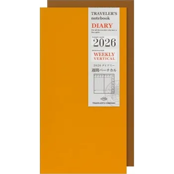 Diář Náplň - týdenní diář - vertikální - Traveler's Notebook 2026