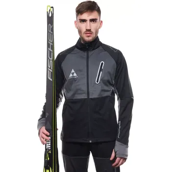 Pánská softshellová bunda Bunda Fischer ASARNA SOFTSHELL L černá/šedá