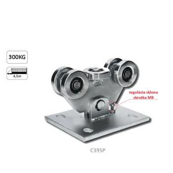 Pohon brány Vozík PICCOLO KLASIK pro C-profil 67x67/69x69mm samonosného systému posuvných vrat do 200kg