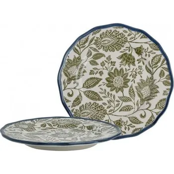 Talíř Sada keramických talířů LAURA ASHLEY HEDINGHAM BLUE SAGE 21 cm, 2 ks