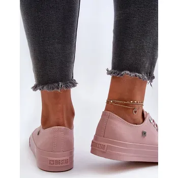 Dámská obuv Dámské klasické tenisky Big Star – růžové Velikost: 37