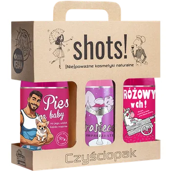 Sprchový gel Shots! sada sprchových gelů: Dogi Na Baby, 500 ml + Prosiecco, 500 ml + Pink in Ch!, 500 ml