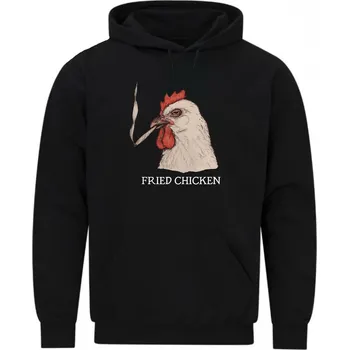 Pánská mikina Pánská mikina Spálený Kohout Fried Chicken (Velikost: 5XL, Barva: Černá)