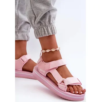 Dámské sandále Dámské sandály na platformě Big Star Růžové Velikost: 40