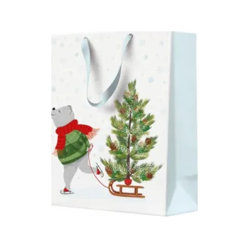 Dárková taška Medvěd, 20 cm x 25 cm