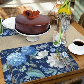 Oboustranná plastová podložka na stůl / podložka na stůl CALA HOME SPRING MORNING BLOOMS 43 x 28,5 cm