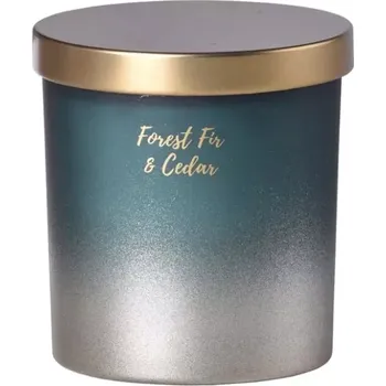 Svíčka Emocio sklo 80x90 mm s plechovým víčkem vonná svíčka Forest Fir & Cedar