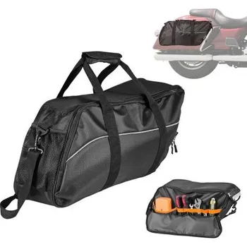 brašna na kolo VEVOR podsedlová brašna na motocykl, vkládací cestovní zavazadla o objemu 18 l, kompatibilní s Harley Davidson 1993-2022 Touring Road/Street Glide/Electra Glide/Road King, černá