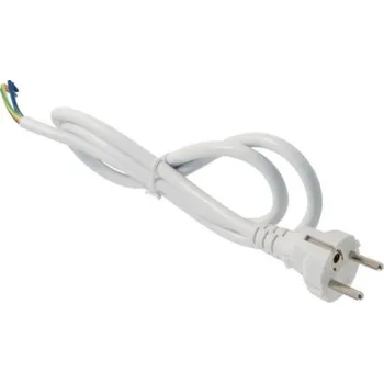 Napájecí kabel HEIRU Flexo šňůra 3m AK 863255-3-1/3 H05VV-F 3x2,5 bílá přímá vidlice