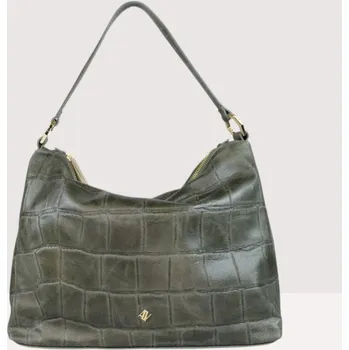 Kabelka ANITA CROCO KOŽENÁ KABELKA ANNA VIRGILI ZELENO/ŠEDÁ