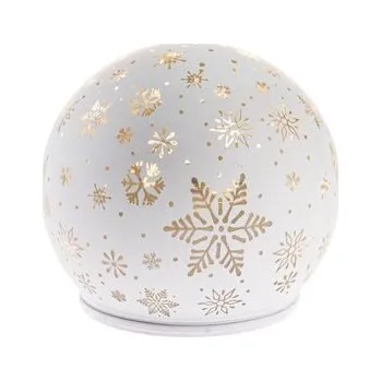 Skleněná otáčející dekorace s LED světlem 12 cm, 1/24